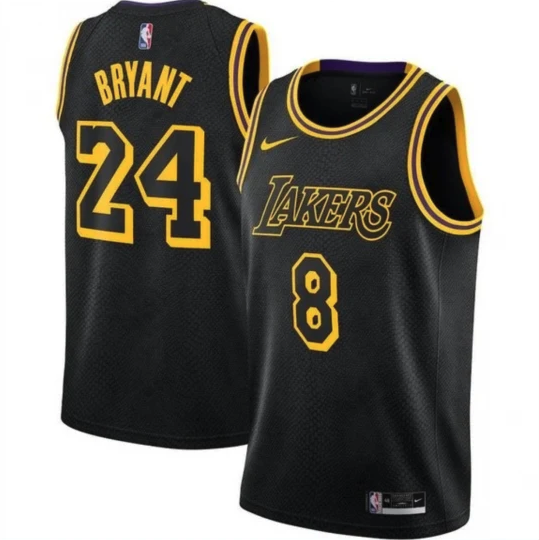 Nike Kobe Bryant LA Lakers Mamba Kids Jersey 'Black'