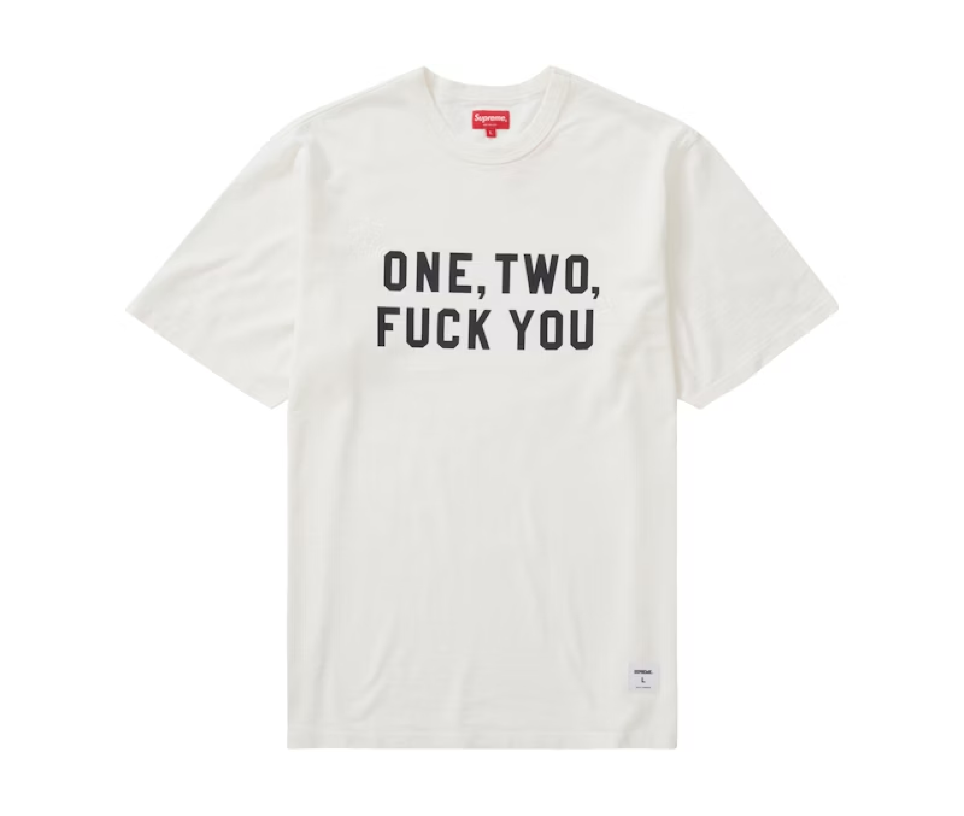 Supreme T-Shirt - One Two Fuck You Supreme