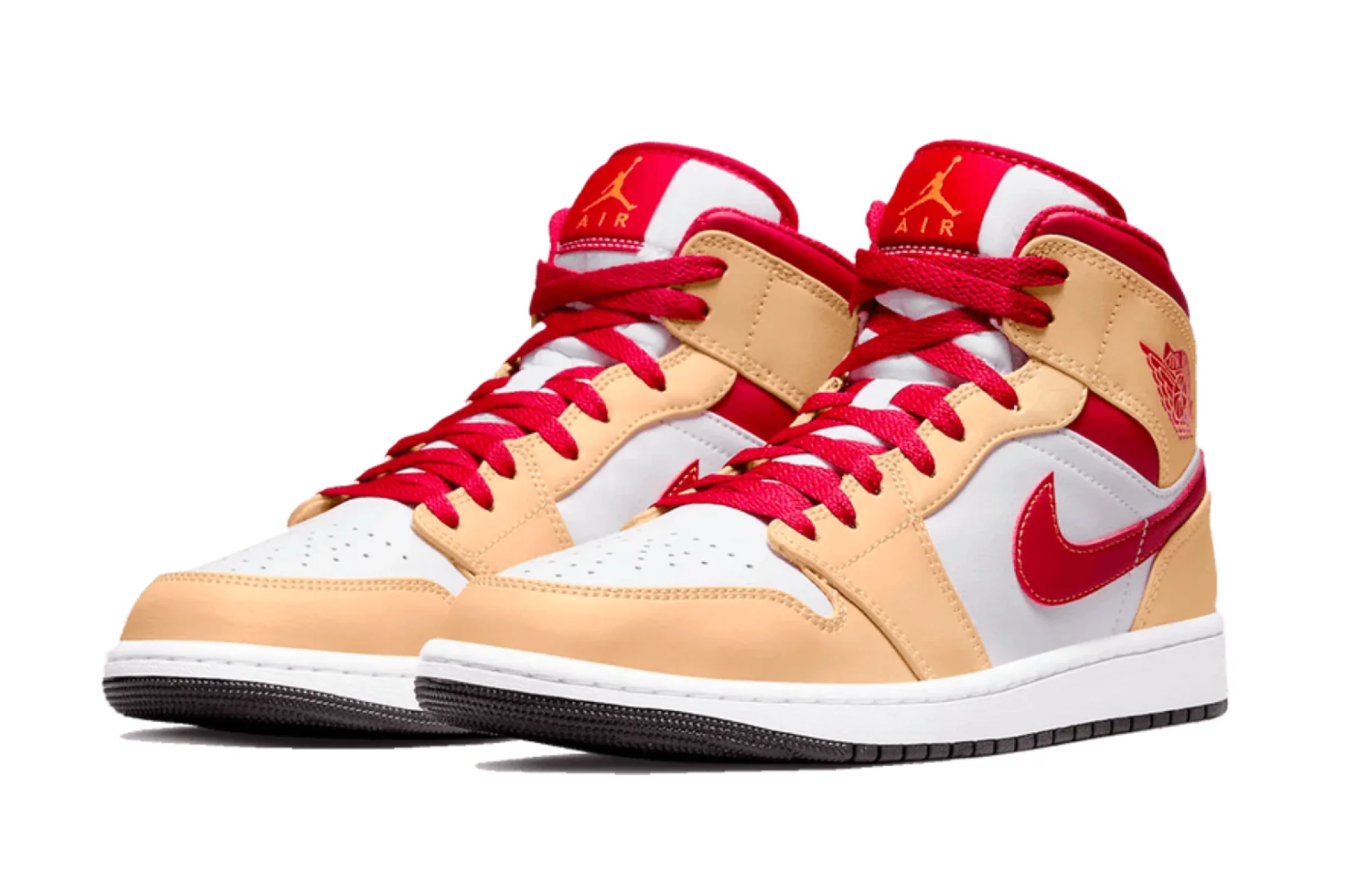 Air Jordan 1 Mid White Onyx Light Curry