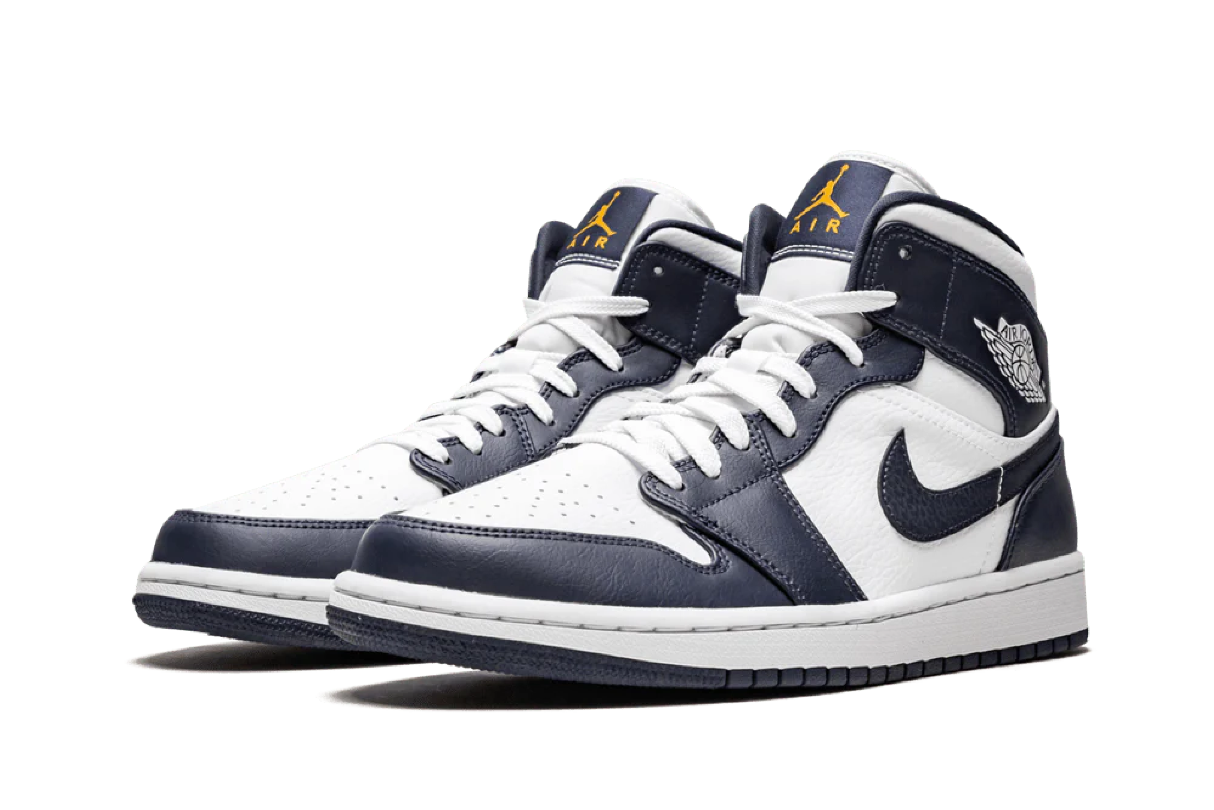 Air Jordan 1 Mid Obsidian / Gold